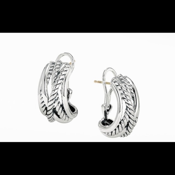 Authentic David Yurman Crossover Earrings - Picture 1 of 6